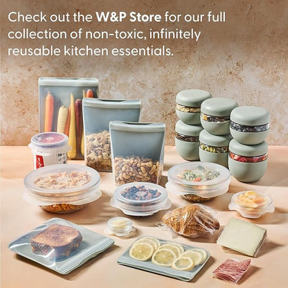 W&P Peak Silicone Single Sphere Ice Mold w/ Cover | Charcoal | Easy to Remove | Round Cocktail Whiskey Drink Ice Maker | Food Grade Premium Silicone | Dishwasher Safe, BPA Free