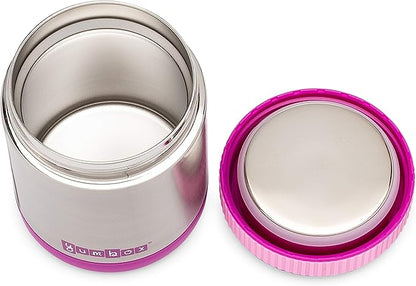 Yumbox Zuppa Leak-Proof Insulated Food Jar, 14 oz (1.75 cups), Triple Insulated Stainless Steel, Keeps Food Hot for 6 Hours, Cold for 12 Hours, Wide Mouth with Removable Utensil Band, Bijoux Purple