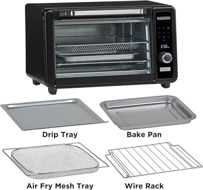 BLACK+DECKER Crisp 'N Bake™ 6-Slice Digital Air Fry Toaster Oven