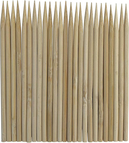 1000 Count | KingSeal Natural BAMBOO Heavy Weight Meat Skewers, Kebab Sticks, City Chicken, 4.5 Inches x 3.8mm, Bulk Pack - 1 Box of 1000