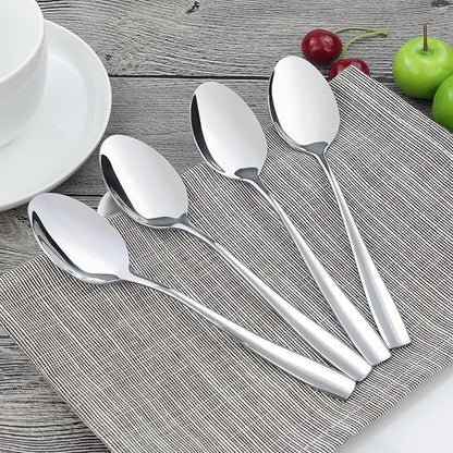 16-Piece Stainless Steel Dessert Spoons