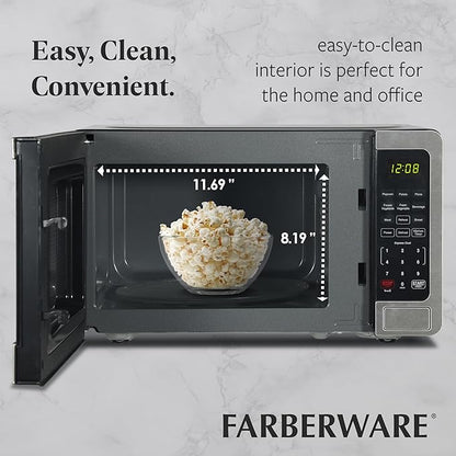 Farberware FMO07WLBKSS Microwave, 0.7 Cu. Ft, Stainless Steel