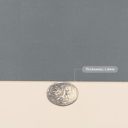 Leather Desk Mat,1.8mm Thick,16x60 Inch Desk Cover,Desk Protector Mat,Dresser Cover Top,Leather Table Cover,Side Table Cover,Office Desk Cover,Office Table Cover(Off White+Light Gray,16x60)