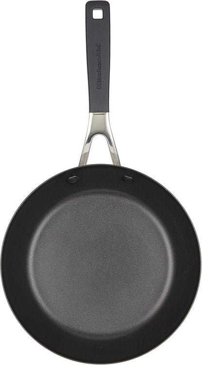 KitchenAid 84803 Hard Anodized Nonstick Frying Pans/Skillet Set, 8.25 Inch and 10 Inch - Onyx Black