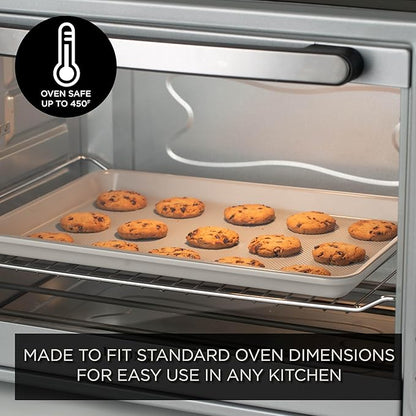 Country Kitchen Nonstick Stackable Bakeware Set - Durable, Easy Release Baking Set, Cream, 6 Pcs