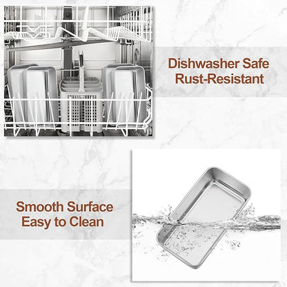LIANYU Bread Loaf Pans Set of 24, 9x5 Inch Stainless Steel Bread Baking Pans Loaf Tins for Sourdough, Sandwich, Meatloaf, Easy Release & Dishwasher Safe