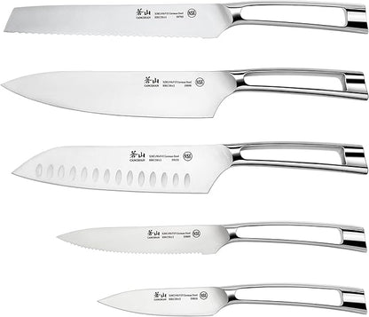 Cangshan N1 Series 59205 6-Piece German Steel Forged Knife Block Set, Oprah's Favorite Things 2017
