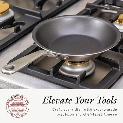 Made In Cookware - ProCoat 8" Non Stick Frying Pan (Graphite) - 5 Ply Stainless Clad Nonstick - Professional Cookware - Crafted in Italy - Induction Compatible