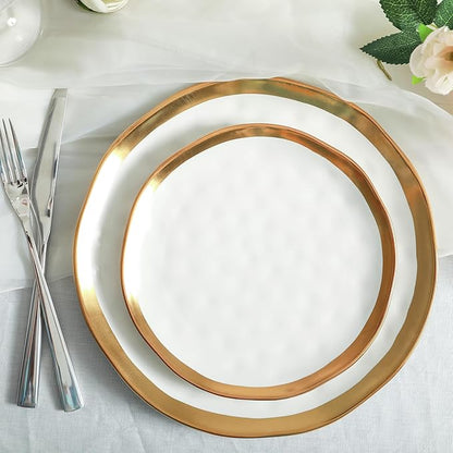 Stone Lain Florian Modern Porcelain Dish Set, 32-Piece Dishes for 8, White