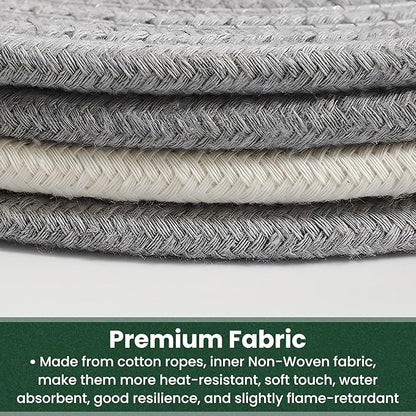 8 Inch Trivets for Hot Dishes, Hot Pots and Pans, Thick Heat Resistant Large Coaster for Kitchen, Hot Pads, Kitchen Essentials, Kitchen Decor for Table & Countertop, 6 Pcs