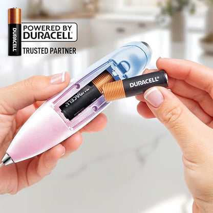 Zulay Kitchen Handheld Milk Frother with Duracell AA Batteries – Ultra Fast Electric Mixer & Foam Maker, Easy-Clean Drink Mixer for Coffee & More - Lavender