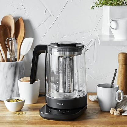 ZWILLING Enfinigy Glass Kettle, Tea Kettle, Black