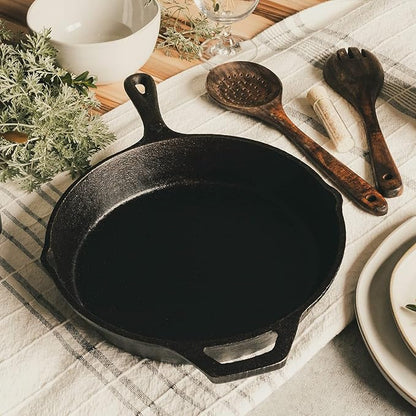 Backcountry Iron 10-1/4 Inch Round Medium Pre-Seasoned Cast Iron Skillet