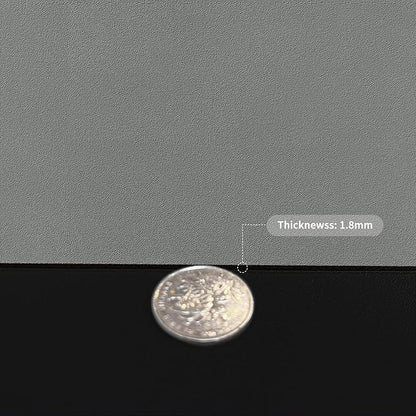 Leather Table Cover,1.8mm Thick,35.4x70.9 Inch Table Protector,Table Protector for Dining Room Table,Table Cover Protector,Dining Room Table Protector Pad(Black+Gray,35.4x70.9)