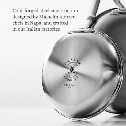 Hestan ProBond Forged TITUM - Professional Clad Stainless Steel, Nonstick, Frying Pan, (12.5-Inch), Induction Compatible, Made without PFOAs