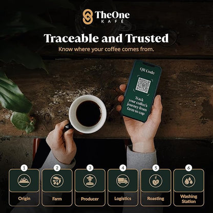 TheOne Kafé Guatemala Dark Roast Whole Bean Coffee – Organic, Single Origin, Premium Specialty Coffee, Ethically Sourced, Smooth & Rich Flavor – Fresh Roasted for Espresso, Drip, Pour Over – 5 lbs