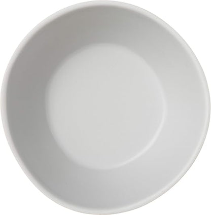 Carlisle FoodService Products Ridge Reusable Plastic Bowl Soup Bowl for Home and Restaurant, Melamine, 8 Ounces, Cement, (Pack of 24)