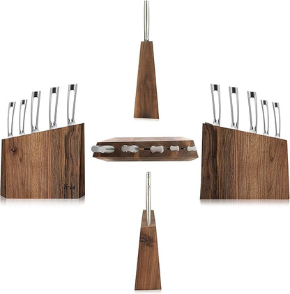 Cangshan TN1 Series 1024838 Swedish 14C28N Steel Forged 6-Piece Knife Block Set, Walnut