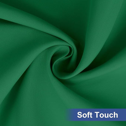 homing Rectangle Table Cloth Cover, Waterproof Polyester Elastic Fitted Tablecloth, Fits for 5 Foot Folding Tables, Washable Table Protector for Christmas, Holiday, Party (Hunter Green, 30" x 60")