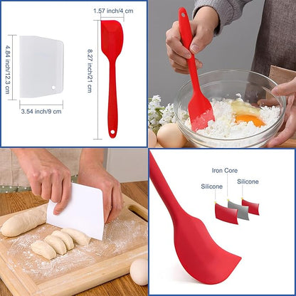 7Pcs Leaf Silicone Fondant Molds with Dough Scraper Silicone Spatula, 3D Coral Branch Leaf Chocolate Molds, DIY Baking, Sugar Craft, Wax, Gum Paste, Cupcakes, Clay