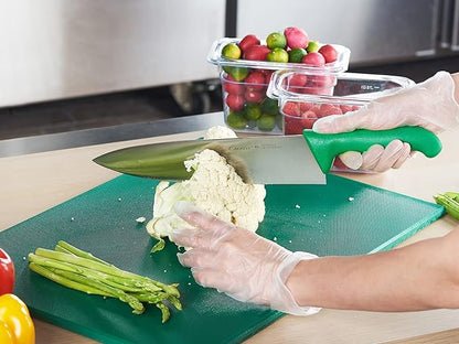 CURTA Cutting Boards for Kitchen, 20" x 14" x 0.5" Green Color Coded Plastic Chopping Board with Anti Slip Surface Dishwasher Safe