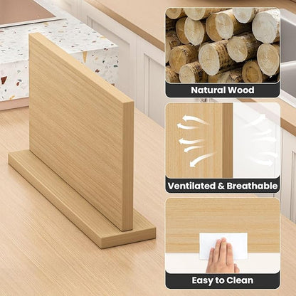 Extra Large Magnetic Knife Holder, Double-Sided Magnetic Knife Block Universal Multi-function Display Rack for Kitchen Counter