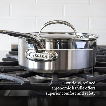 Hestan ProBond Forged TITUM - Professional Clad Stainless Steel, Nonstick, Frying Pan Set (8.5'' & 11''), Induction Compatible, Made without PFOAs