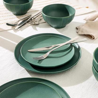 Stone Lain Rio 24-Piece Dinnerware Set Stoneware, Green