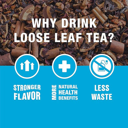 Tiesta Tea - Holiday Tea Sampler Dry Flight Set, Loose Leaf, High to No Caffeine Hot & Iced, Premium Brew Sample with Black, Herbal, Fruit & Hibiscus Blends, 8 Resealable Sample Pouches
