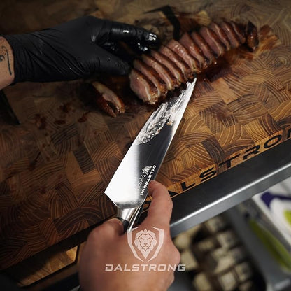 Dalstrong Chef Knife - 8 inch - Vanquish Series - Forged High Carbon German Steel - POM Handle - Professional Kitchen Knife Gift- Razor Sharp Chef's Knife - NSF Certified