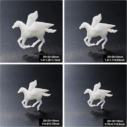 Woohome 14 PCS 3D Resin Mould Filler Mini Horse Paper Crane Paper Airplane Resin Casting Moulds Fillers, 3D Resin Filler Art Craft Supplies Epoxy Moulds for Art Resin Crafts DIY