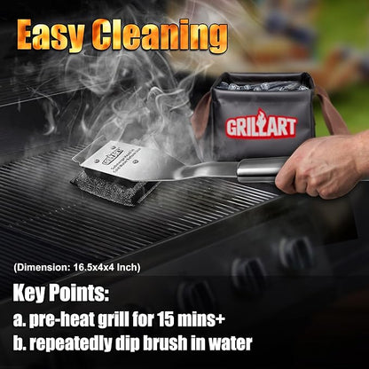 GRILLART Grill Brush Brsitle Free Replacement Head - 1PCS