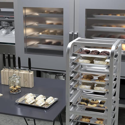 Pack of 6 | 10 in. x 13 in. Quarter Size Aluminum Bun. / Sheet Pan | Ideal for baking, roasting, cooling, prepping, or storing - a must-have in restaurants, bakeries, and busy kitchens.