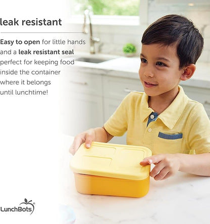 LunchBots Build -a- Bento Lunch Box, Silicone Bento Box for Kids, Multi-Compartment Lunch Container, Oven & Dishwasher Safe, BPA Free, 32 oz - Tie Dye Green