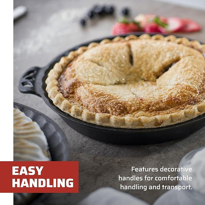 Camp Chef True Seasoned Cast Iron Pie Pan 10"