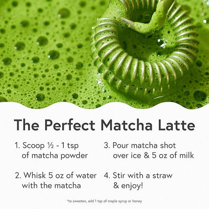 MatchaBar Electric Milk Frother Hand Blender - Stainless Steel Electric Matcha Whisk, Handheld Drink Mixer for Coffee, Greens & Protein - Easy to Clean USB Rechargeable High-Speed Immersion Blender