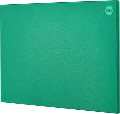 CURTA Cutting Boards for Kitchen, 24" x 18" x 0.5" Green Color Coded Plastic Commercial Chopping Board Anti Slip Surface Dishwasher Safe