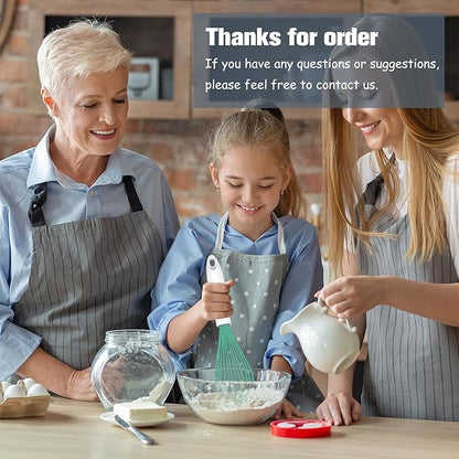 Teal Silicone Whisk, Sealed Waterproof Design Set of 3, Professional Kitchen Whisks for Cooking Non-Scratch, Silicone&Stainless Steel Whisk, Heat Resistant 480°F Rubber wisk, BPA free