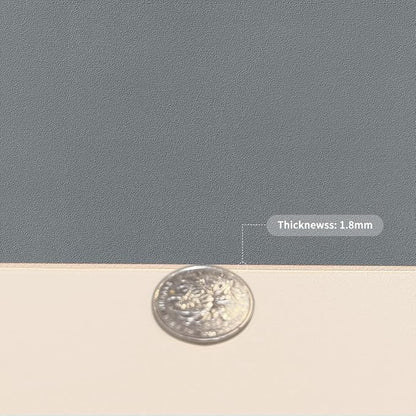 Leather Table Cover,1.8mm Thick,40x40 Inch Table Protector,Table Protector for Dining Room Table,Dining Table Cover,Table Cover Protector.(Off White+Light Gray,40x40)