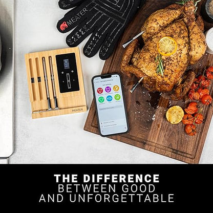 MEATER Block: WiFi Smart Wireless Meat Thermometer | 4 Probes, Long Range | Perfect for BBQ, Oven, Grill, Kitchen, Smoker, Air Fryer | Apple Watch, Alexa Compatible | iOS & Android App