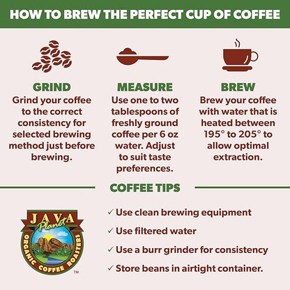 Low Acid Organic Coffee – Whole Bean, Mold-Free & Stomach Friendly by Java Planet, Papua New Guinea Single Origin Coffee, Dark Roast, Smooth Full Flavored, 5LB Bag