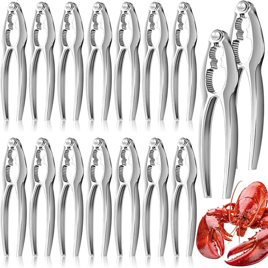 Crab Crackers and Tools, Lobster Crackers, Seafood Crab Leg Cracker Tools, Nut Cracker Set, 16 Pack