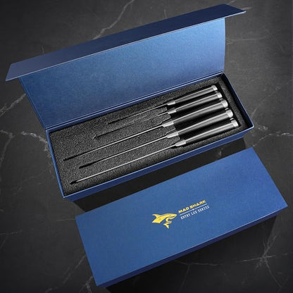 MAD SHARK Kitchen Knife Set, Ultra Sharp Chef Knife Set with Ergonomic Handle, High Carbon Stainless Steel Knives Set for Kitchen, 5 Piece Cooking Knives Sets with Gift Box