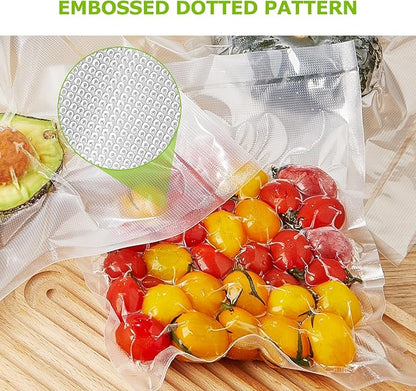 Bonsenkitchen Precut Vacuum Sealer Bags, 500 Pint 6" x 9" Food Sealer Bags,Commercial Grade, BPA Free, Heavy Duty, Customized Size Vacuum Bags for Vac Storage, Meal Prep or Sous Vide Cooking, VB11