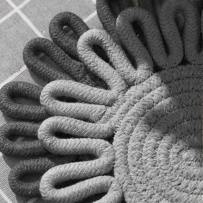 Trivets for Hot Dishes, Hot pots and Pans, Heat Resistant Hot Pads, Pot Holders for Kitchen, Hot Plate Mats Pads for Kitchen Countertops, Table, Home Essentials, Farmhouse Decor 100% Cotton,7"