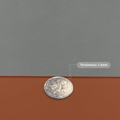Leather Dresser Cover,1.8mm Thick,14x84 Inch,Dresser Protector Top,Dresser Top Protector,Dresser Cover Top,Dresser Top Cover,Dresser Cover Top for Bedroom.(Brown+Gray,14x84)