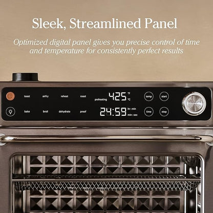 Our Place Large Wonder Oven Pro | 8-in-1 Digital Countertop Oven with Large 32Qt quarts | Non-toxic, Fast Quartz Heating | Air Fry, Toast, Roast, Bake, Broil, Reheat & Dehydrate | Stainless Steel