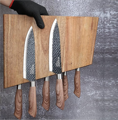 Magnetic Knife Block,12-16 Knives Holder with Powerful Magnets,Knife Board Knife Strip Rack with Strong Magnet