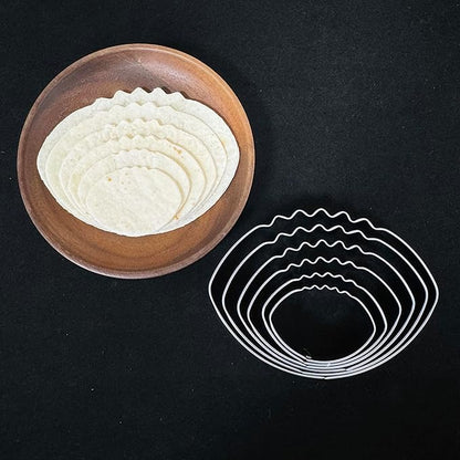 Football Cookie Cutter Set-6 Piece-4.5" 4.0" 3.5" 3.0" 2.5" 2"-Dishwasher Safe-Sports Cookie Cutters Bread and Fondant Baking Molds for Party