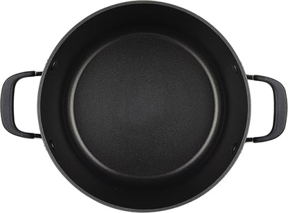 KitchenAid 84805 Hard Anodized Nonstick Stockpot with Lid, 8 Quart - Onyx Black